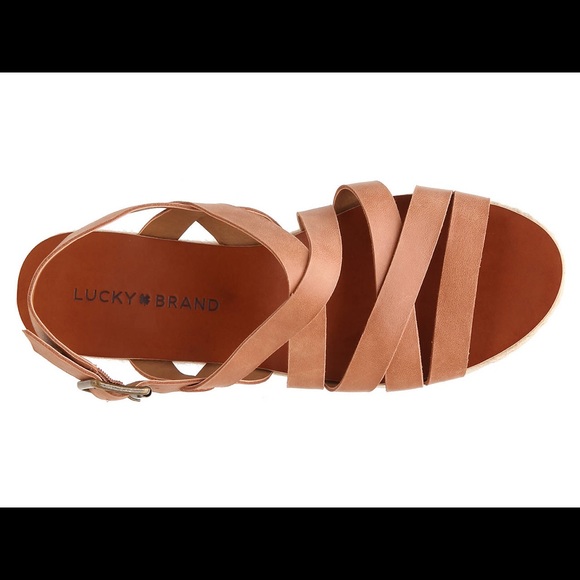NIB Lucky Brand Jopeka Wedge Sandals - Picture 3 of 7